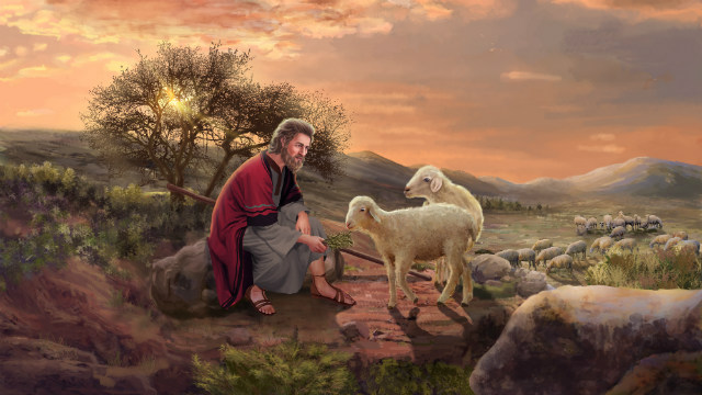 摩西和羊說話