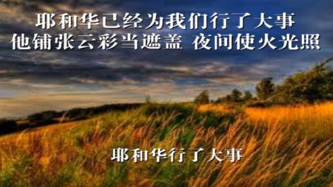 耶和华行了大事,赞美之泉