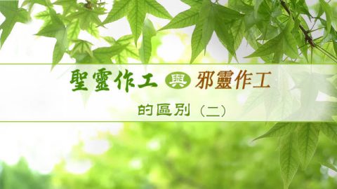 圣灵作工与邪灵作工的区别(二)