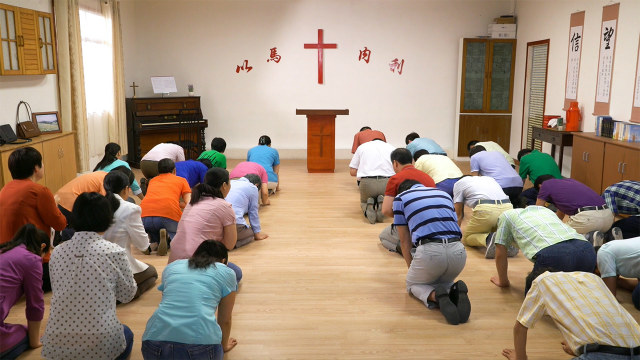 基督徒,祷告,聚会