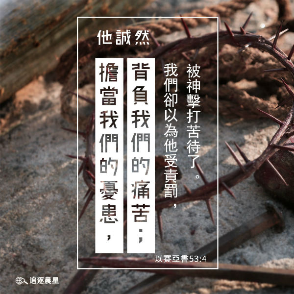 圣经金句,他诚然担当我们的忧患