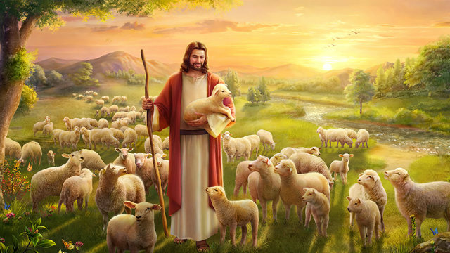 主耶稣找回迷路的羊