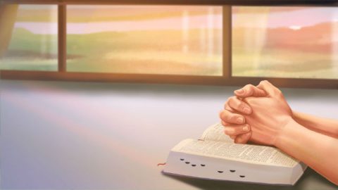 基督徒在圣经上祷告