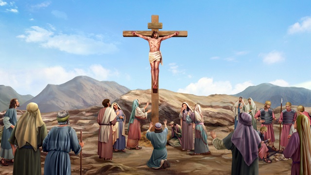 主耶稣救赎工作,主耶稣被钉十字架图片