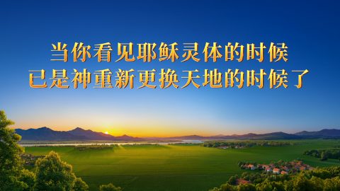当你看见耶稣灵体的时候已是神重新更换天地的时候了